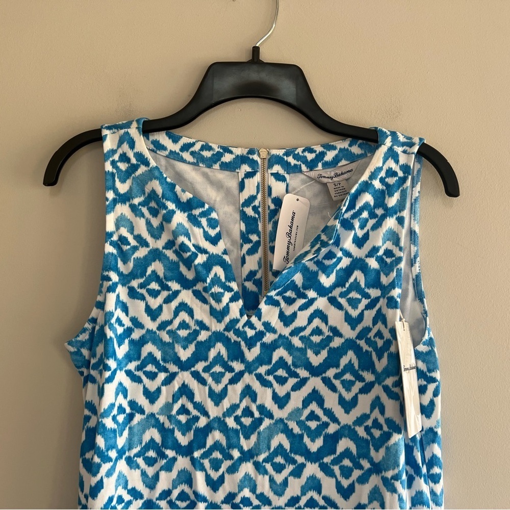 Tommy Bahama NWT Darcy Coastal Tiles Sleeveless Dress in Como Blue, size S - Picture 4 of 14